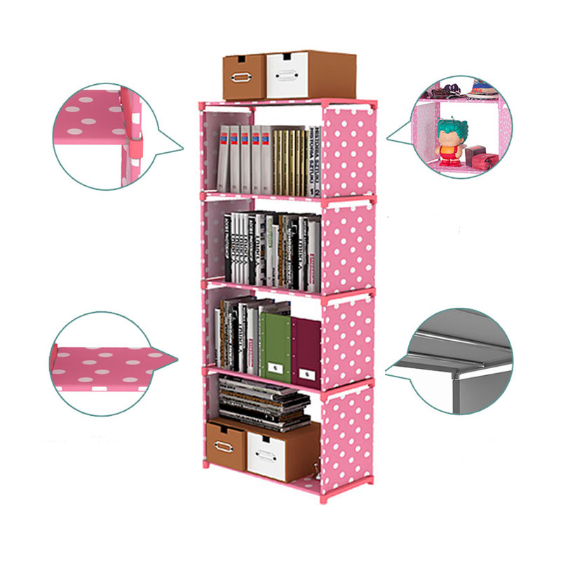 Detail Rak Buku Portable 4 Susun Nomer 19