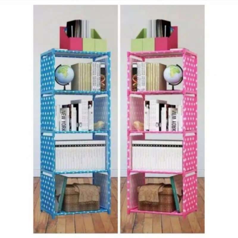 Detail Rak Buku Portable 4 Susun Nomer 26