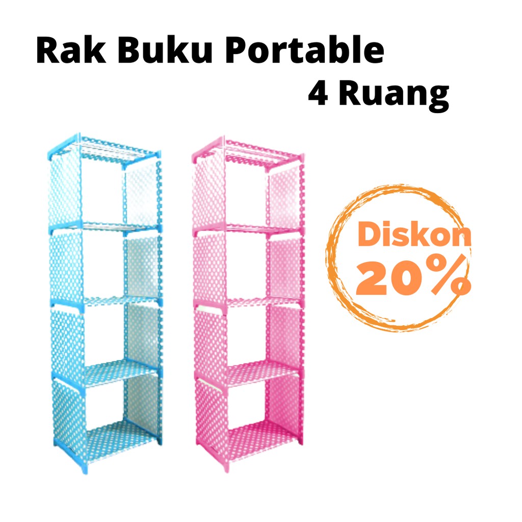 Detail Rak Buku Portable 4 Susun Nomer 27