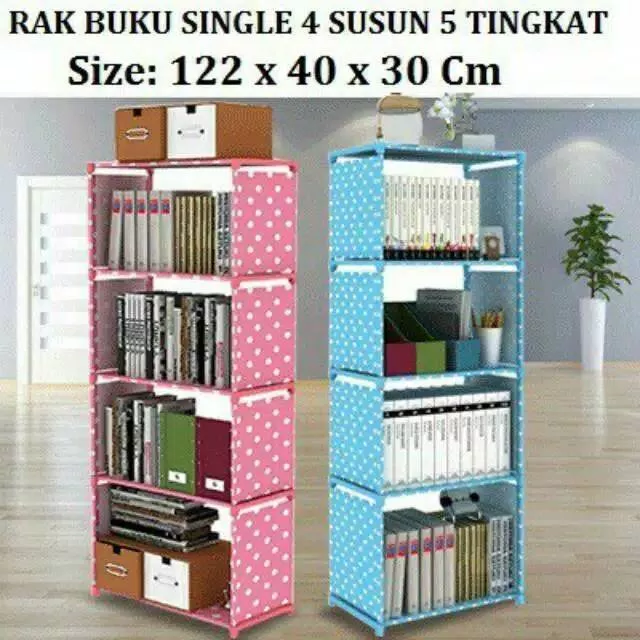 Detail Rak Buku Portable 4 Susun Nomer 38