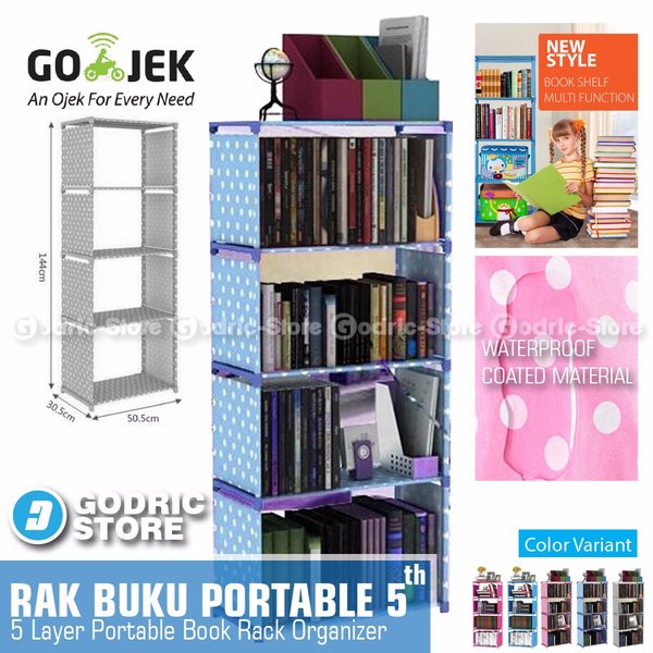 Detail Rak Buku Portable 4 Susun Nomer 41