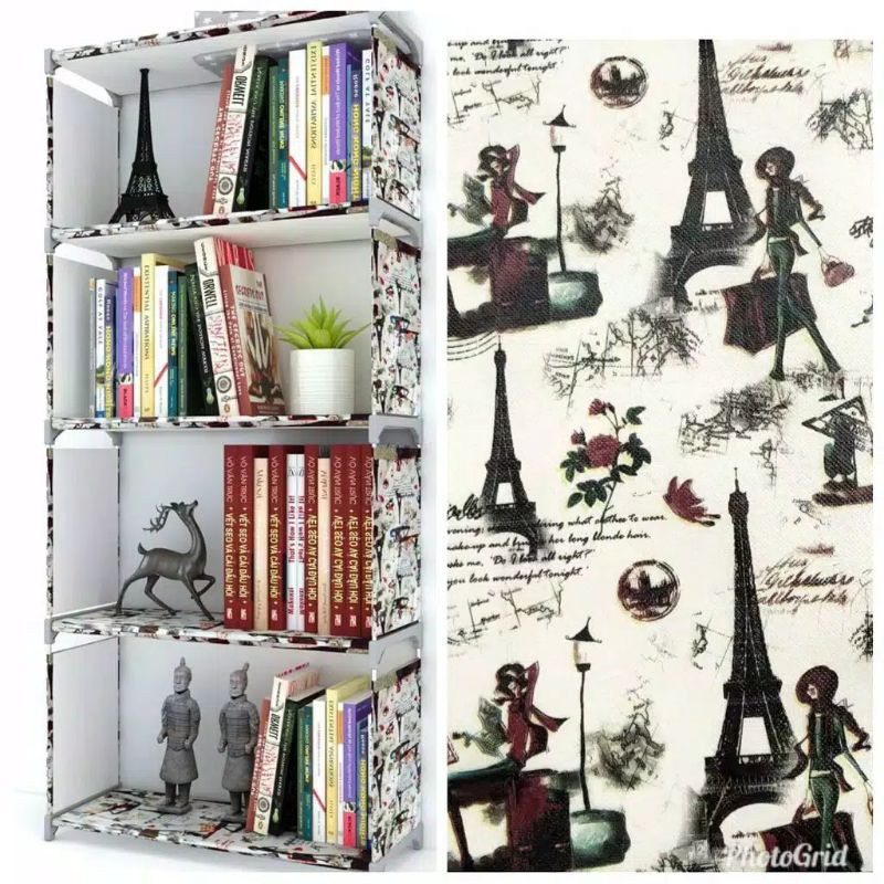 Detail Rak Buku Portable 4 Susun Nomer 54
