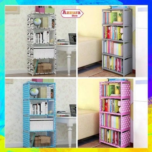 Detail Rak Buku Portable 4 Susun Nomer 8