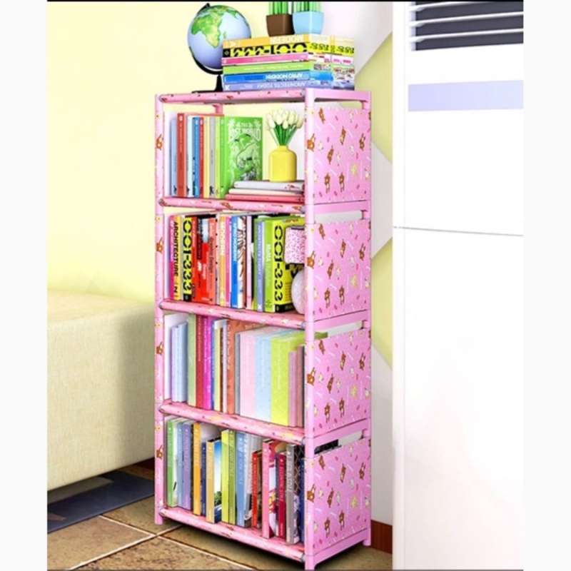 Detail Rak Buku Portable 4 Susun Nomer 10