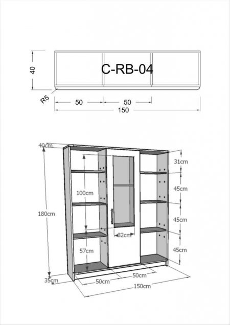 Detail Rak Buku Ukuran Nomer 22