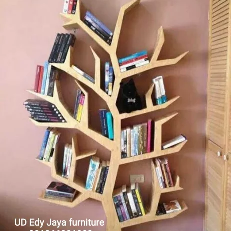 Detail Rak Buku Unik Dari Kayu Nomer 10