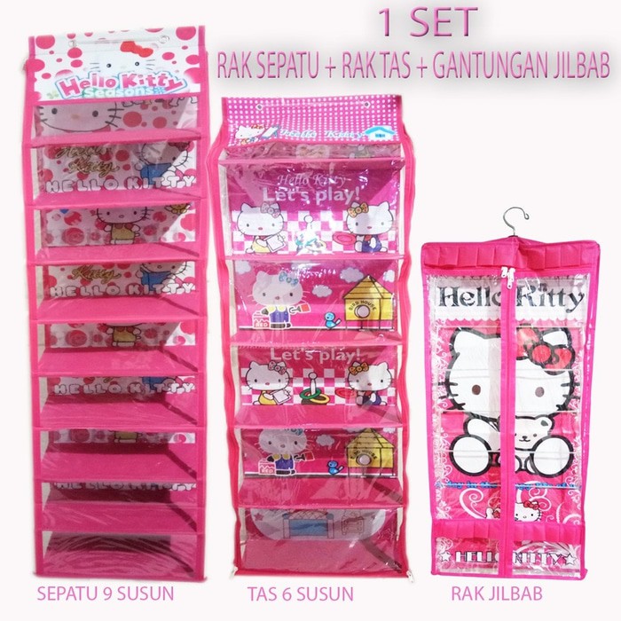 Detail Rak Sepatu Hello Kitty Nomer 24