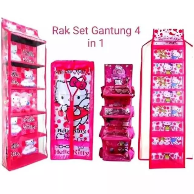 Detail Rak Sepatu Hello Kitty Nomer 34