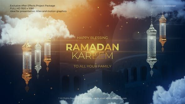 Detail Ramadan Kareem Intro After Effects Template Nomer 9