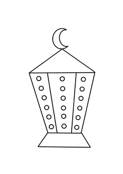 Detail Ramadan Lantern Template Nomer 11