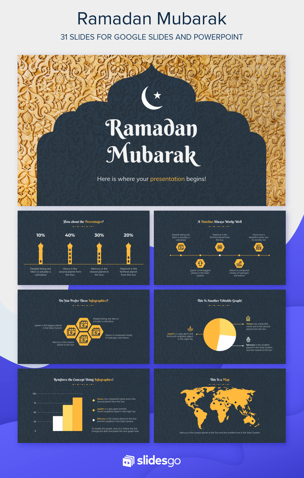 Detail Ramadan Powerpoint Presentation Template Nomer 11