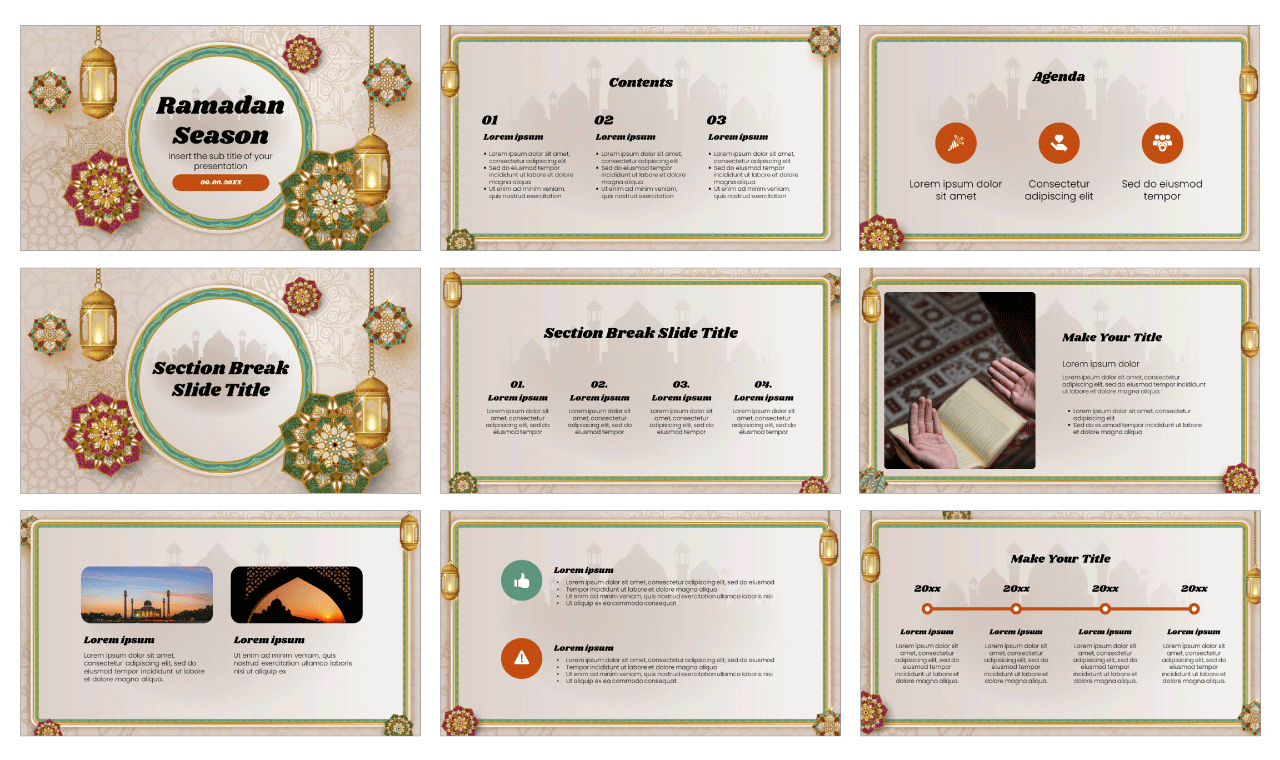 Detail Ramadan Powerpoint Presentation Template Nomer 15