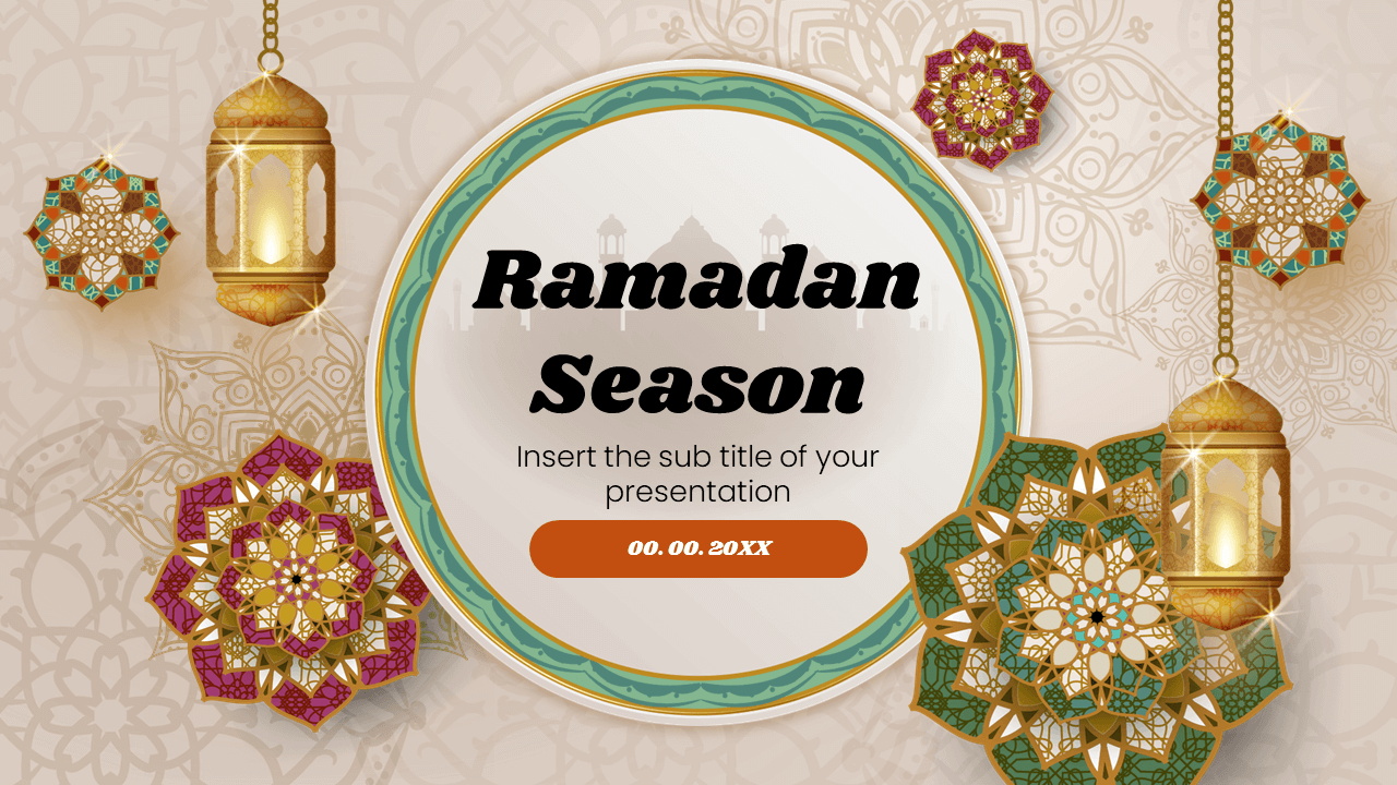 Detail Ramadan Powerpoint Presentation Template Nomer 24