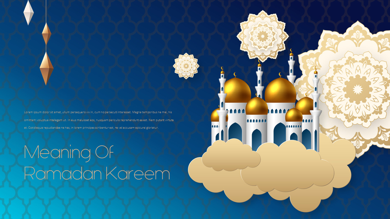 Detail Ramadan Powerpoint Presentation Template Nomer 4