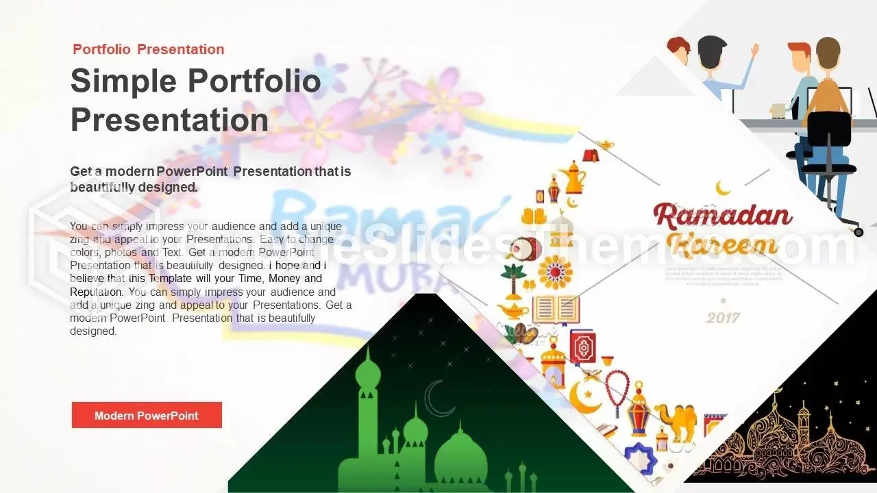 Detail Ramadan Powerpoint Presentation Template Nomer 38