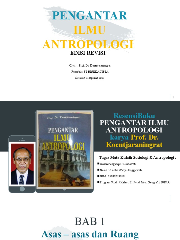 Detail Rangkuman Buku Pengantar Ilmu Antropologi Prof Dr Koentjaraningrat Nomer 36