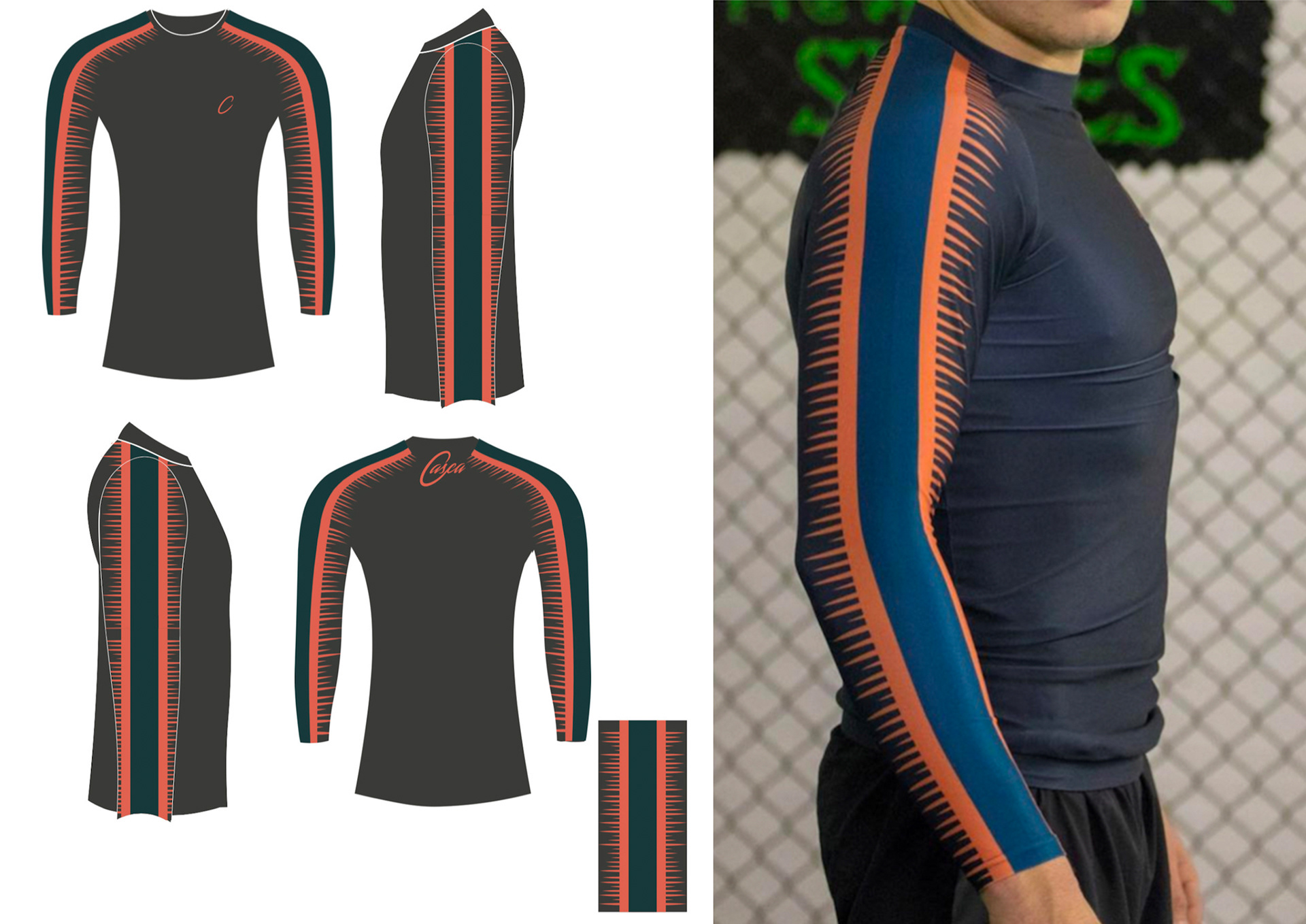 Detail Rash Guard Design Template Nomer 2