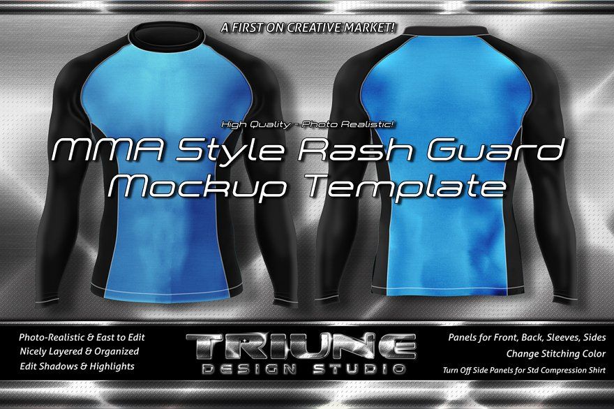 Detail Rash Guard Design Template Nomer 13