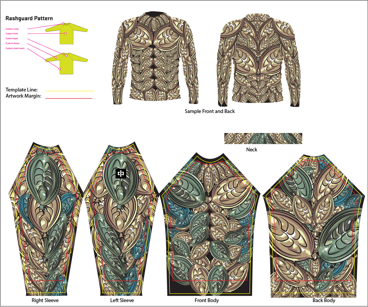 Detail Rash Guard Design Template Nomer 21