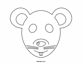Detail Rat Mask Template Nomer 2