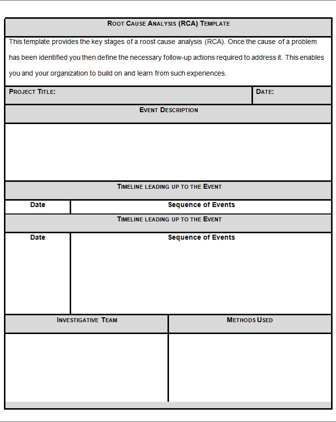 Detail Rca Analysis Template Nomer 21