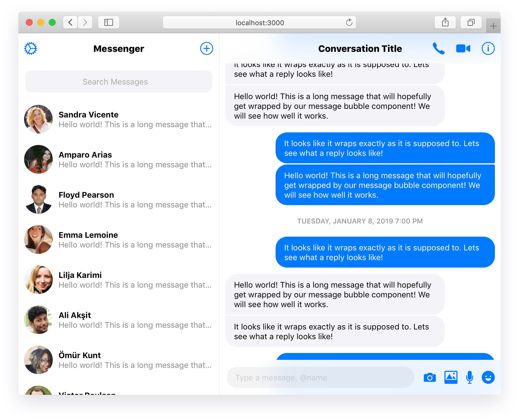 Detail React Chat Template Nomer 11