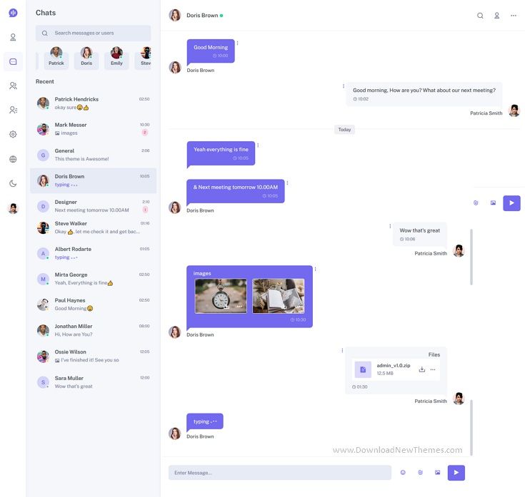 Detail React Chat Template Nomer 20