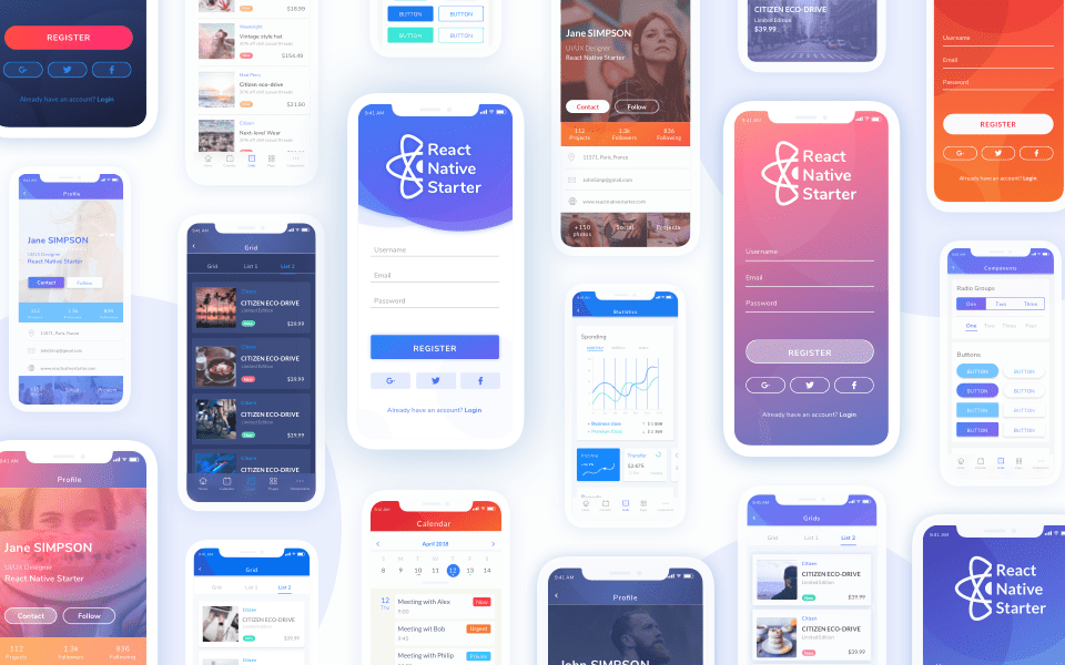 Detail React Js Mobile Template Nomer 2