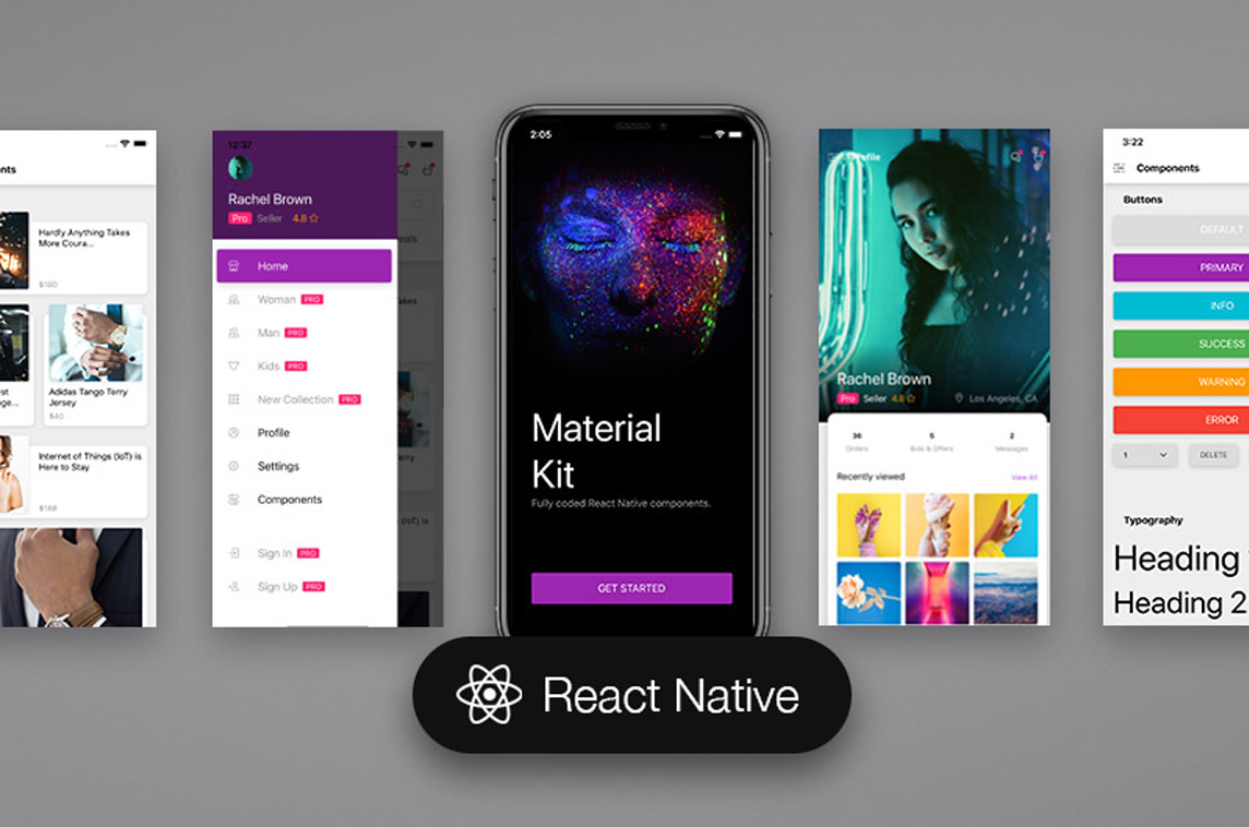 Detail React Js Mobile Template Nomer 12