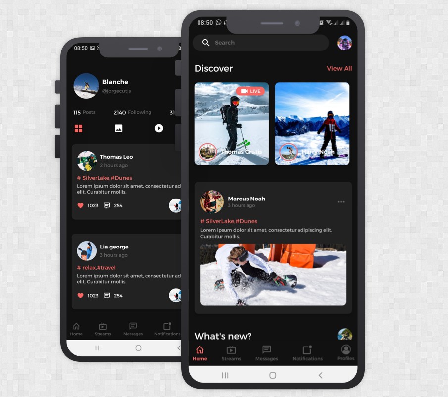 Detail React Js Mobile Template Nomer 13