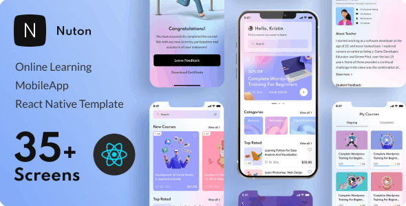 Detail React Js Mobile Template Nomer 17