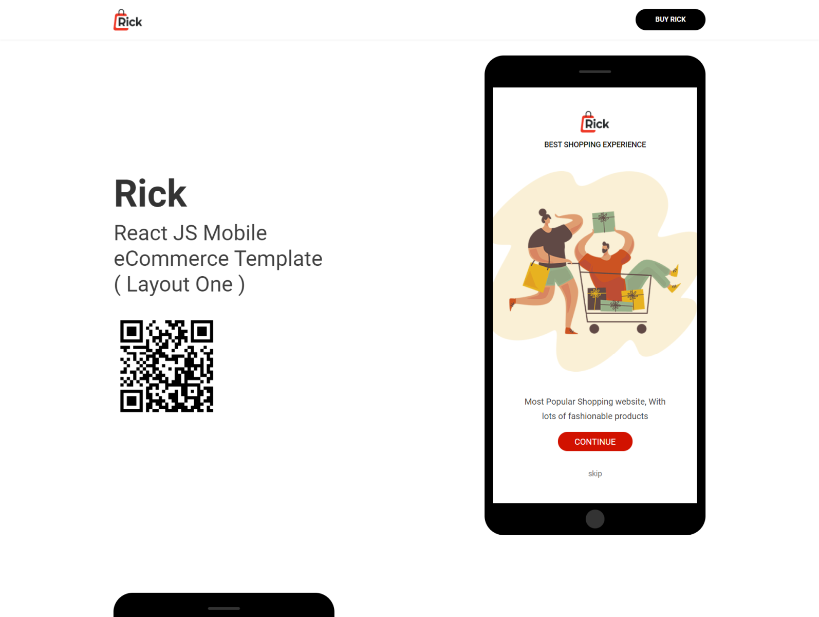 Detail React Js Mobile Template Nomer 22