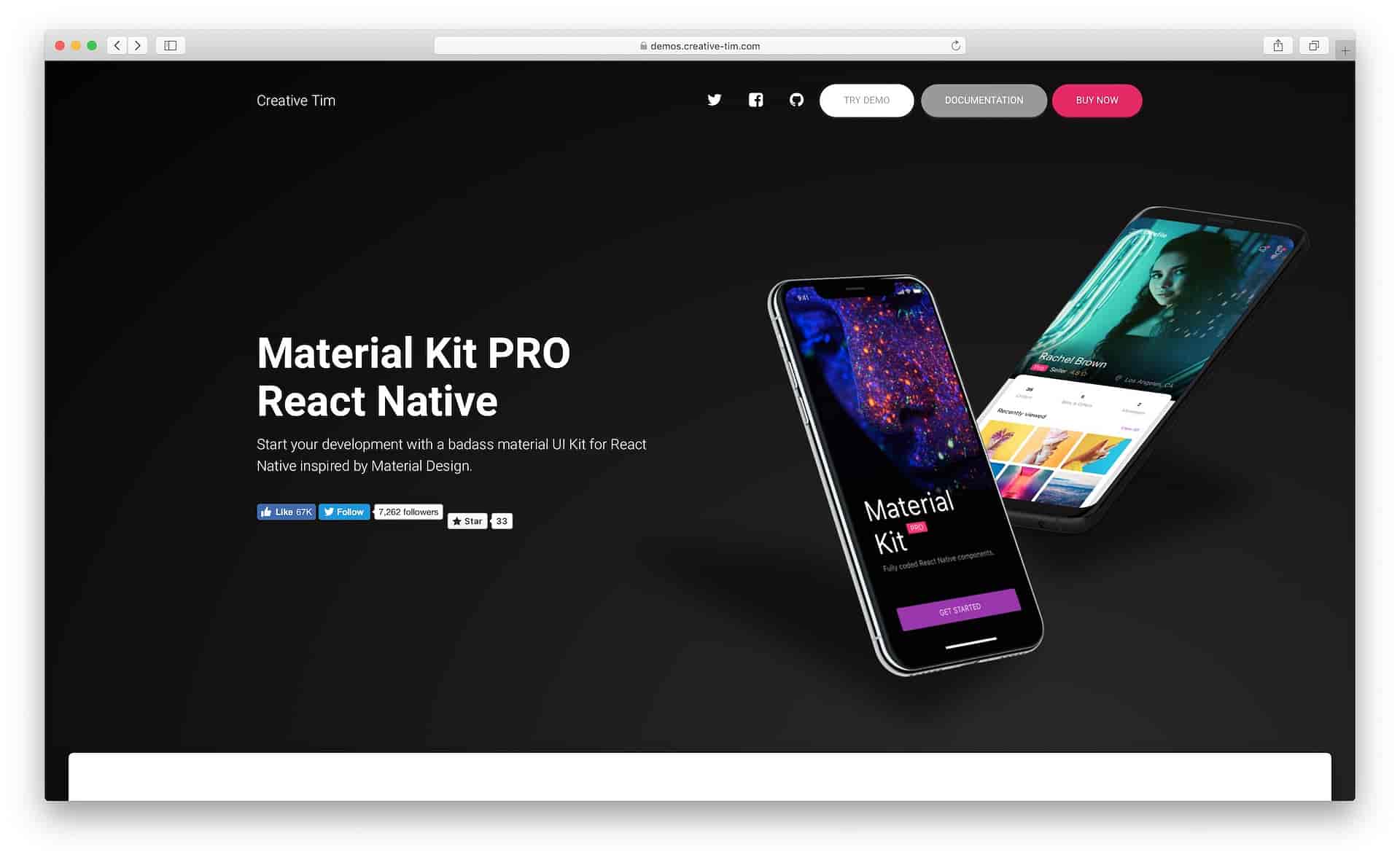 Detail React Js Mobile Template Nomer 26