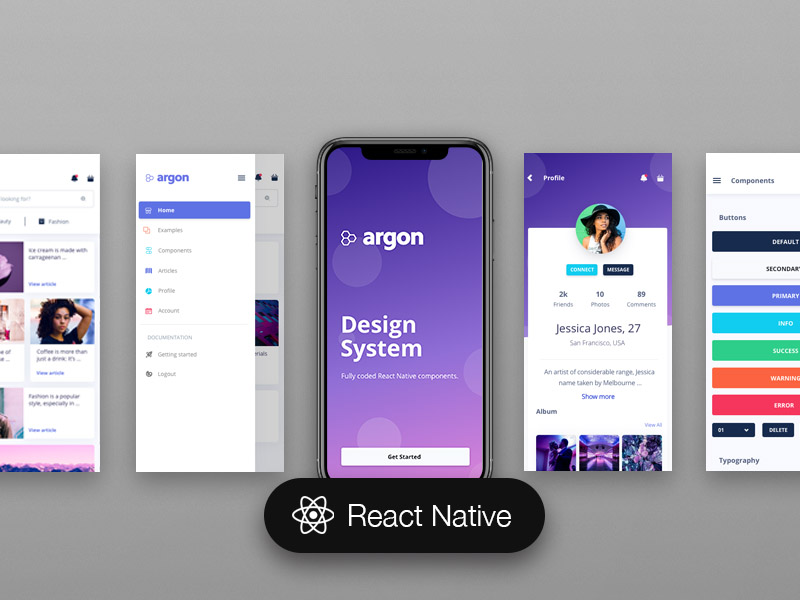 Detail React Js Mobile Template Nomer 4