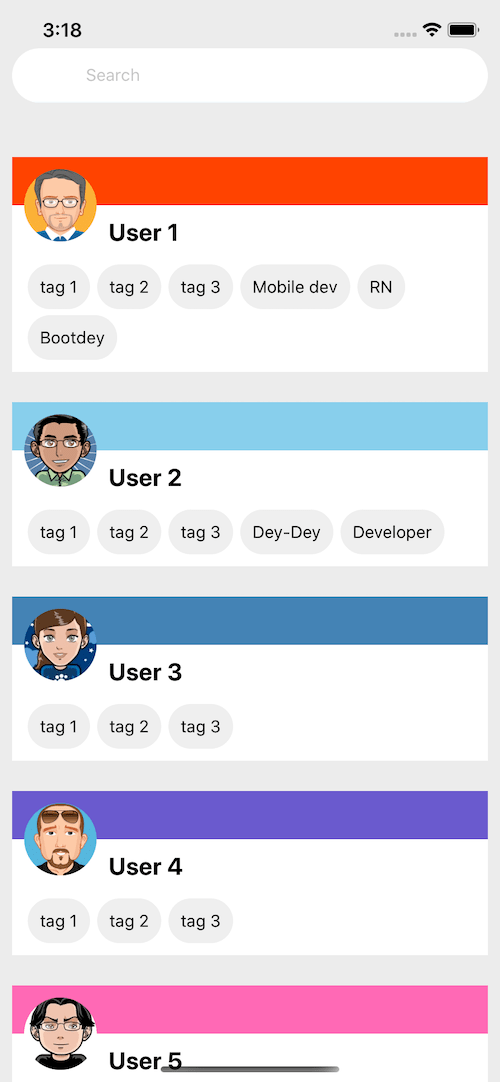 Detail React Js Mobile Template Nomer 30