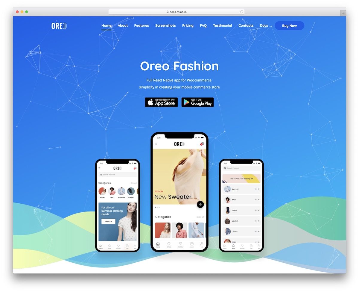Detail React Js Mobile Template Nomer 5