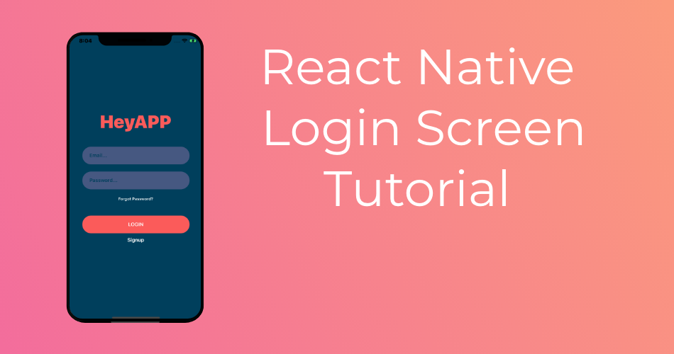 React Native Login Screen Template Free - KibrisPDR