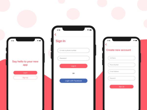 Detail React Native Login Screen Template Free Nomer 3