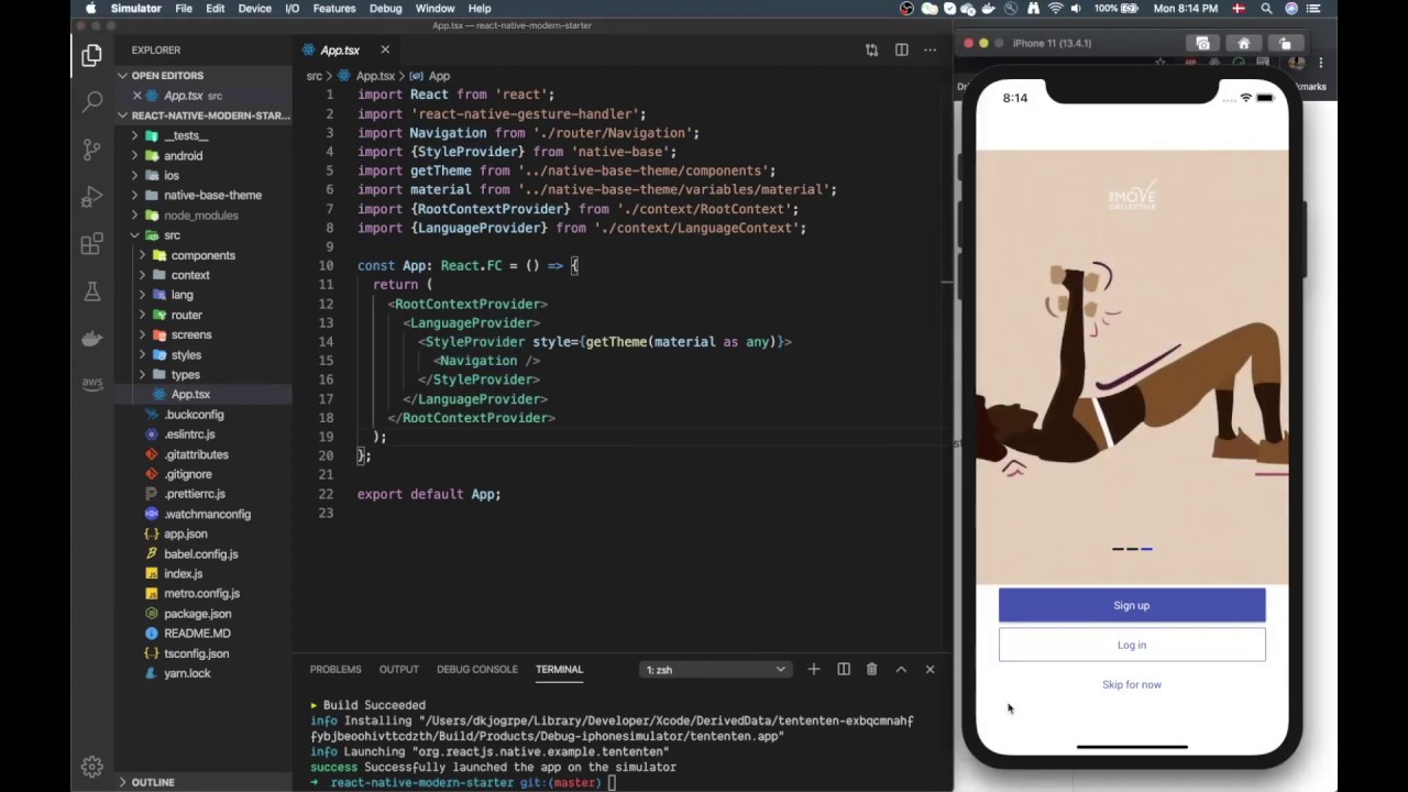 Detail React Native Template Nomer 14