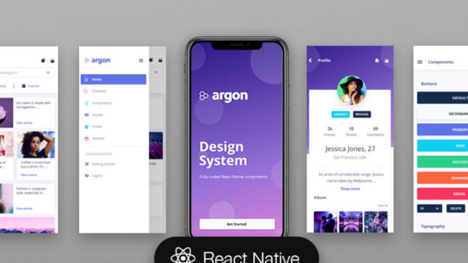 Detail React Native Template Nomer 9