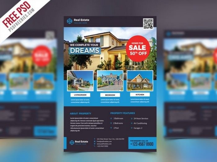 Detail Real Estate Flyer Template Free Nomer 40