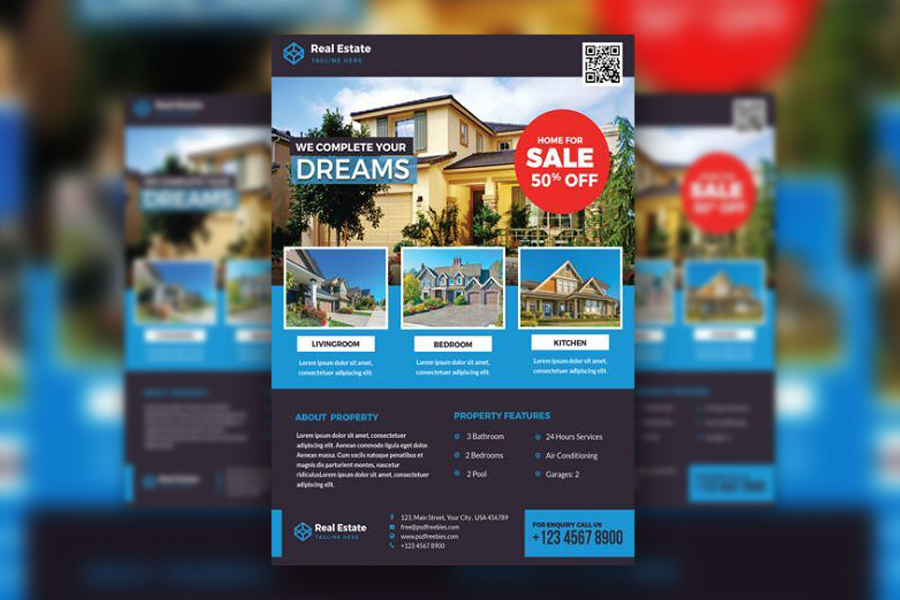 Detail Real Estate Flyer Template Free Nomer 45