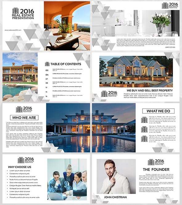 Detail Real Estate Powerpoint Presentation Template Nomer 22