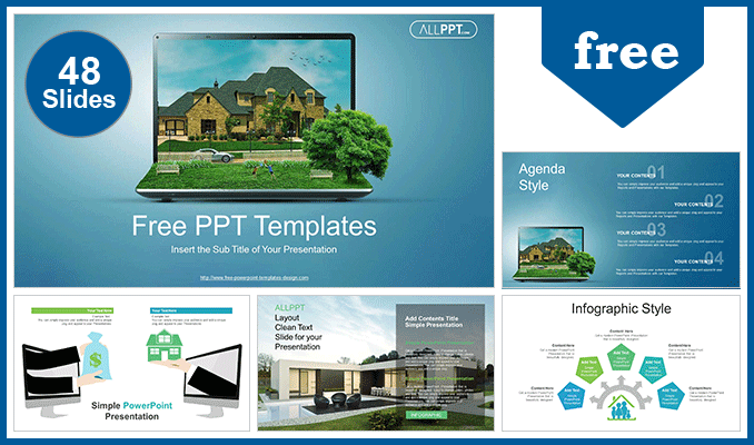 Detail Real Estate Powerpoint Presentation Template Nomer 4