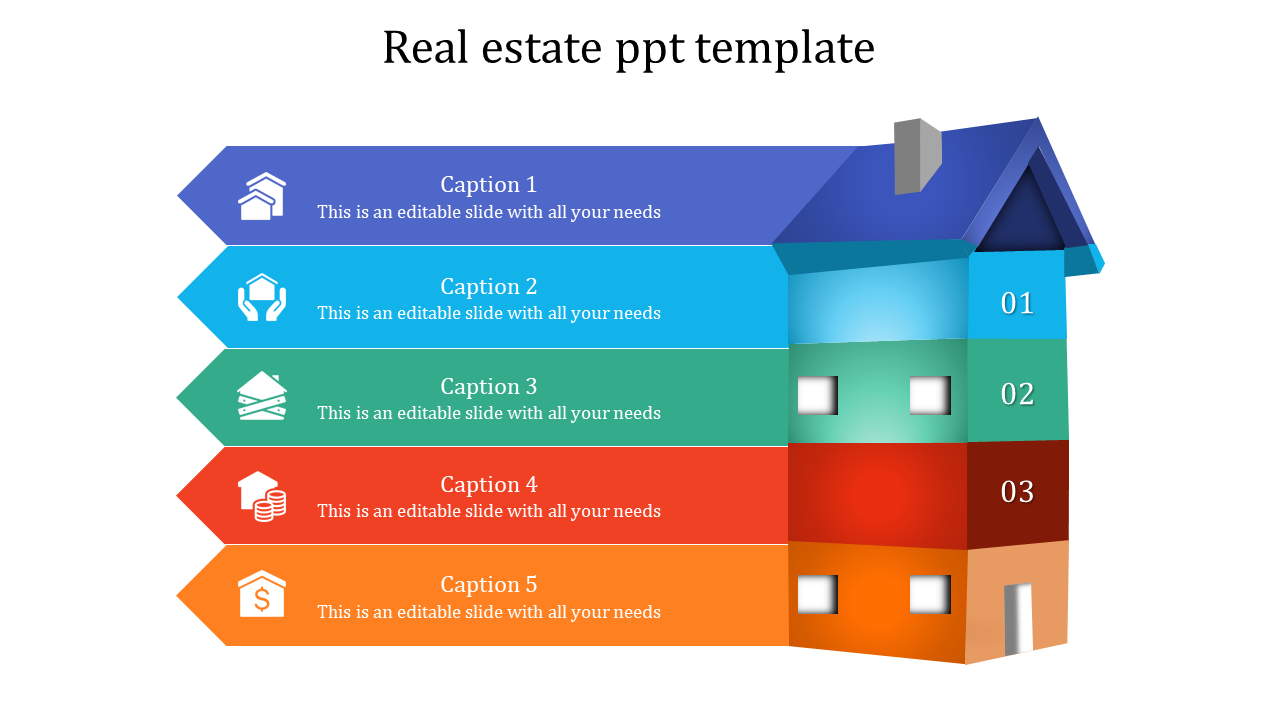 Detail Real Estate Powerpoint Presentation Template Nomer 50