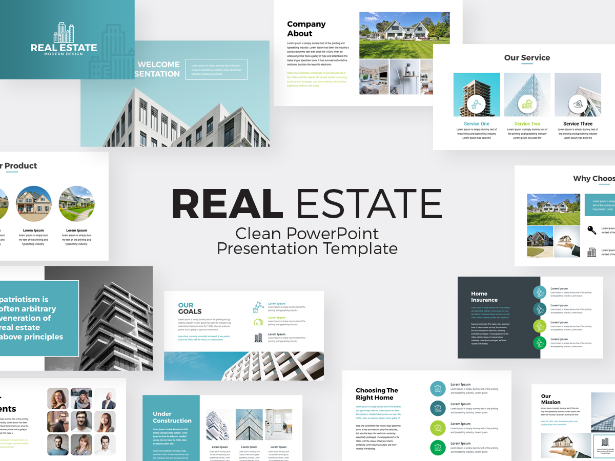 Detail Real Estate Powerpoint Presentation Template Nomer 9