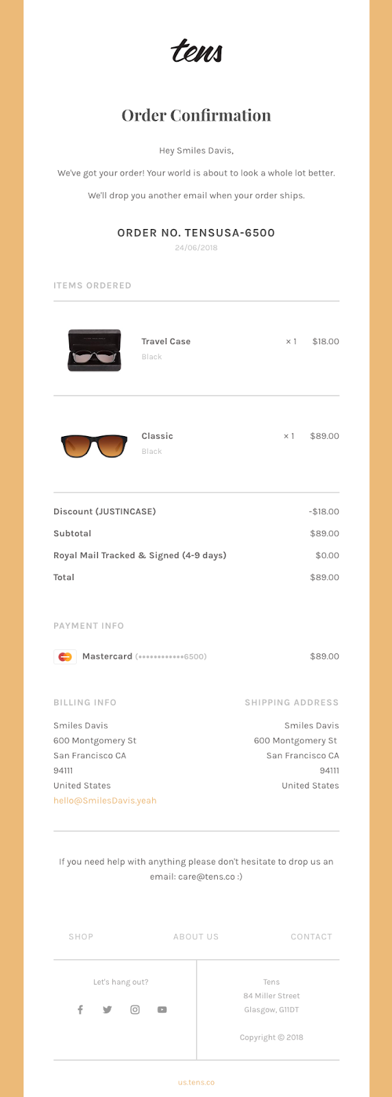 Detail Receipt Email Template Html Nomer 56