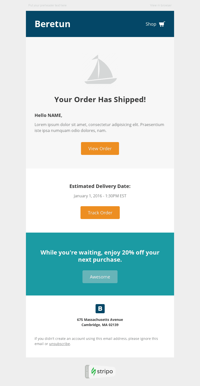 Detail Receipt Email Template Html Nomer 9