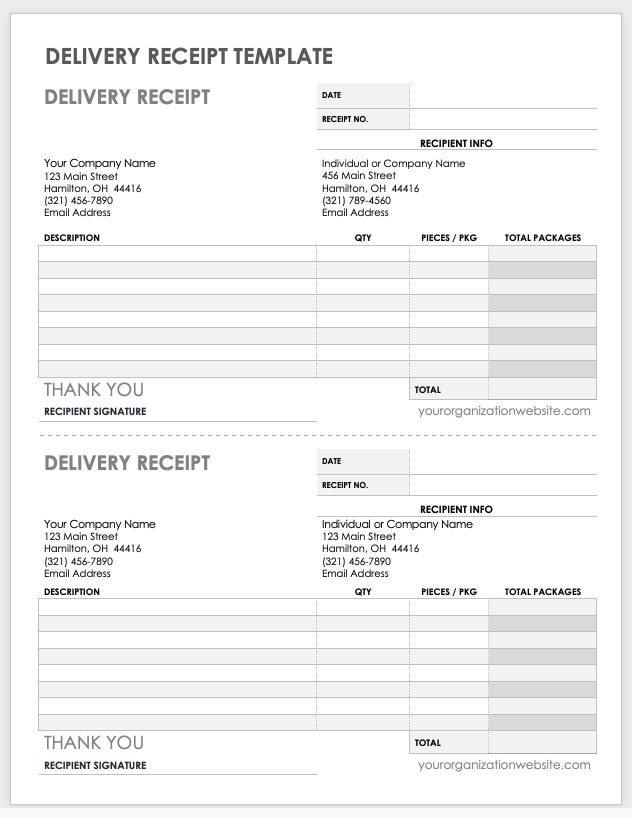 Detail Receipt Template Excel Nomer 19