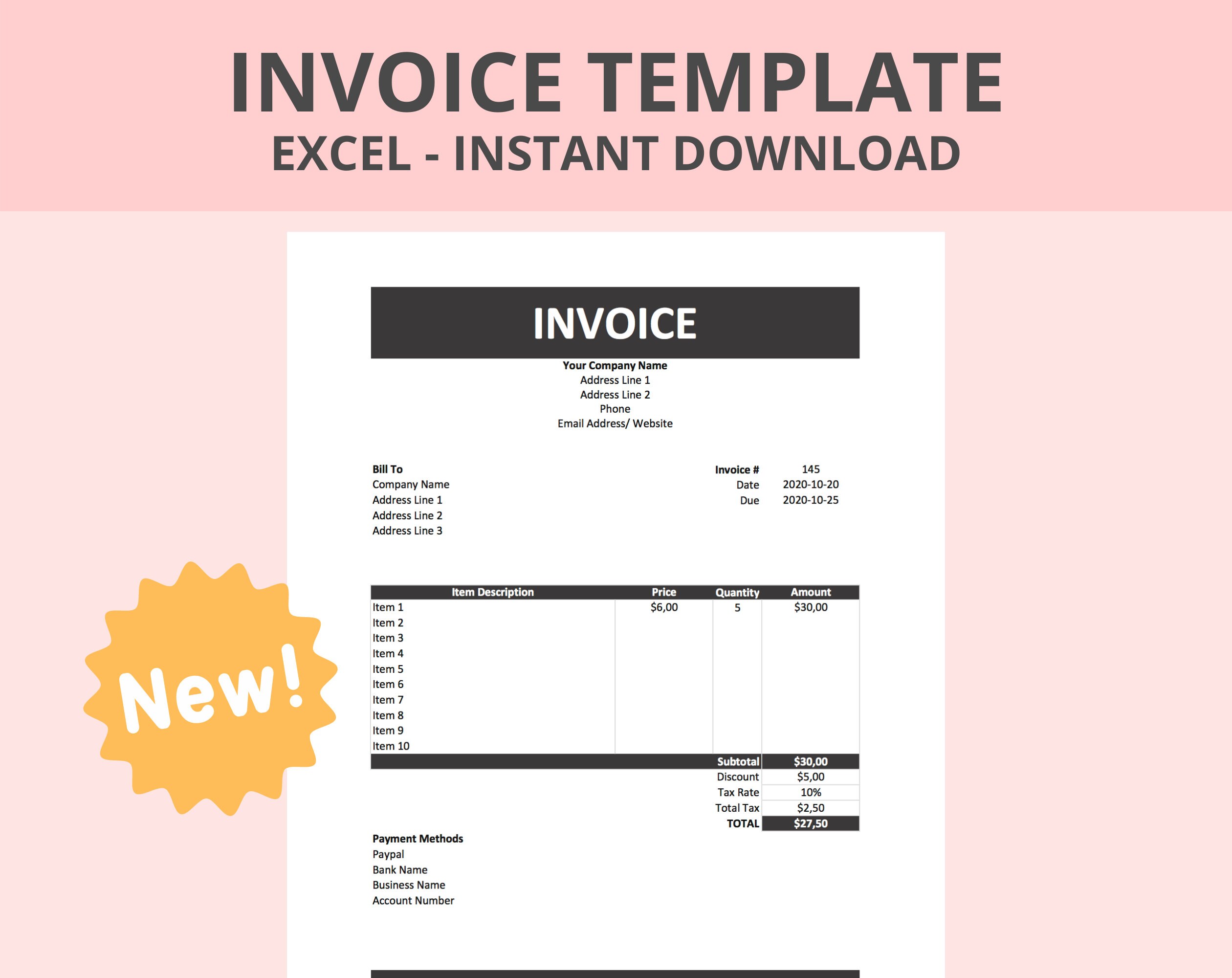 Detail Receipt Template Excel Nomer 43